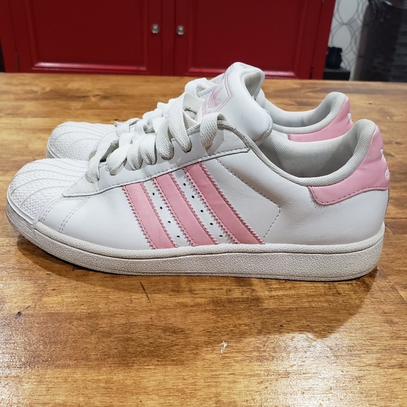 adidas Shoes - Adidas Superstars Pink and White Sneaker Size 6.5